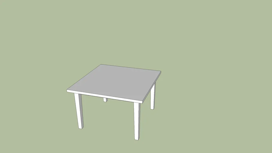 Simple Square Table 3D Warehouse