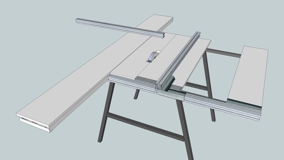 sliding Table Saw plans 3D Warehouse