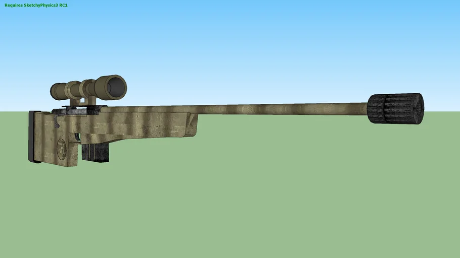 SNIPER L115A3 Weapon Arma Rifle - - 3D Warehouse