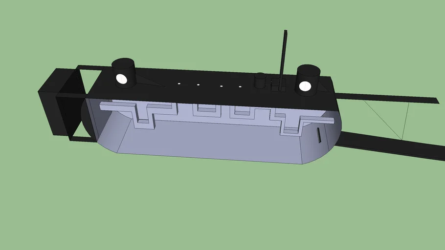 Model of the C.S.S. Hunley | 3D Warehouse