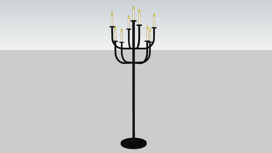 standing candle holder 3D Warehouse
