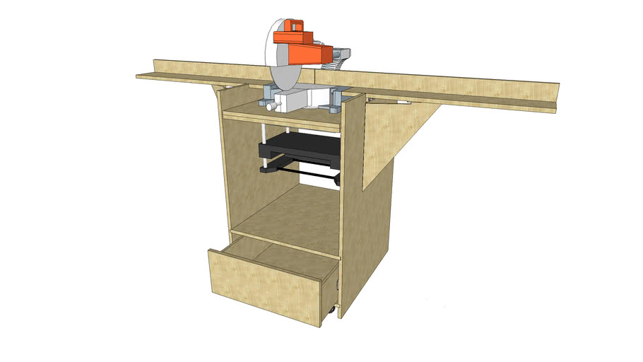 miter/planer cart | 3D Warehouse