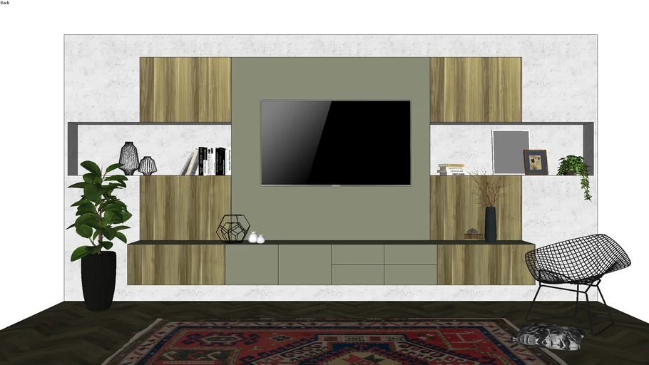 Tv cabinet 3d deals warehouse