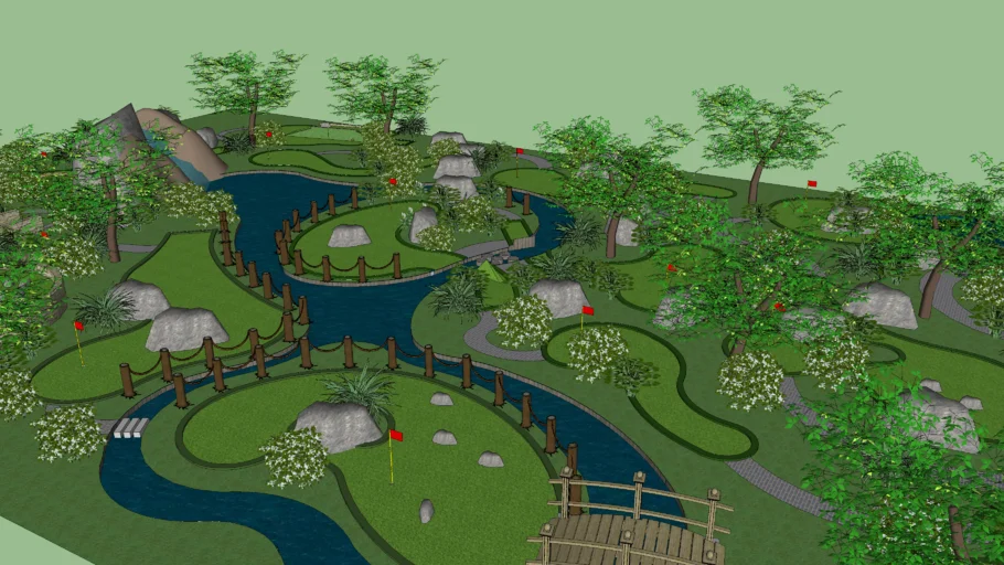 Landscaped Mini Golf