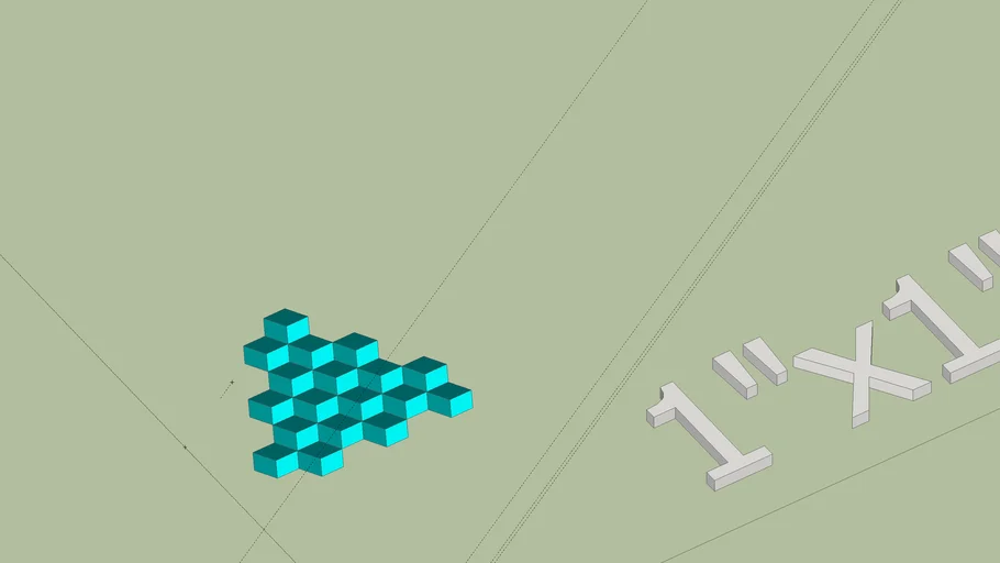 2 dementional 3D box design | 3D Warehouse