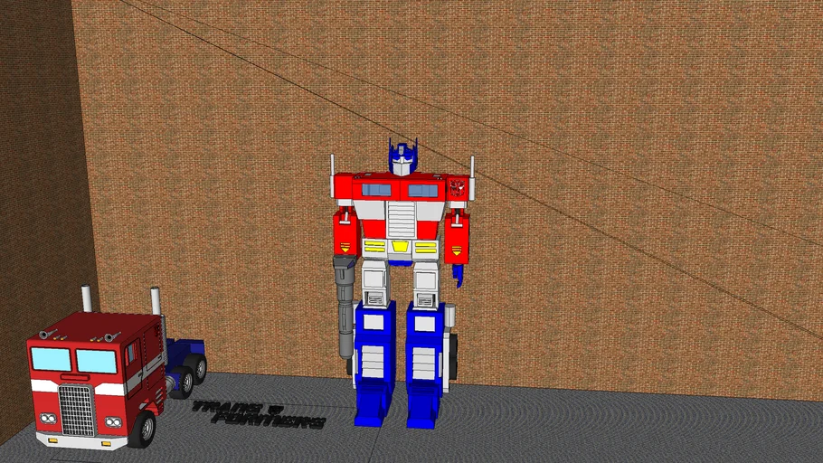 Optimus prime transformer 3D Warehouse