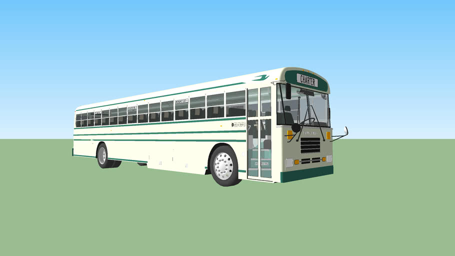 2001 Blue Bird TC/2000 FE Activity/Commercial Bus | 3D Warehouse