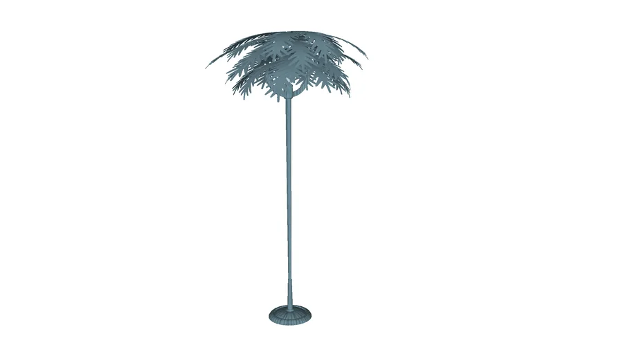 maagd veiling toevoegen hk living rotan palm vloer lamp - 3D Warehouse