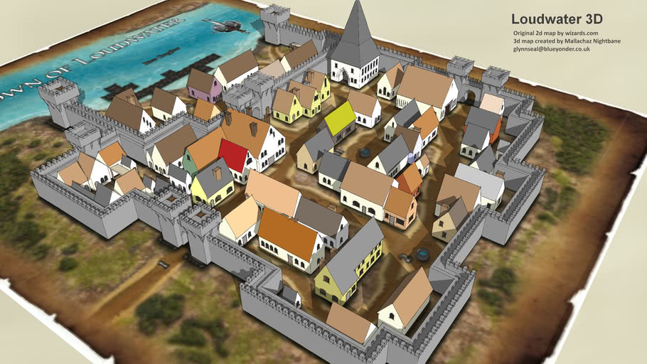 The Town Of Loudwater In The Realms Dndmaps vrogue.co