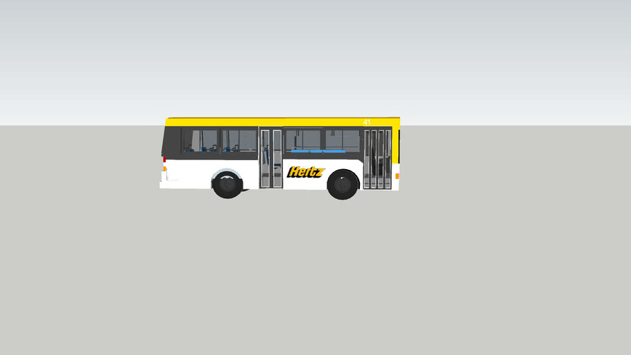 1991 flxible metro b hertz rental car shuttle bus | 3D Warehouse