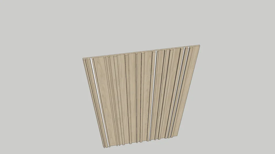 Panel z lamelami 3D Warehouse