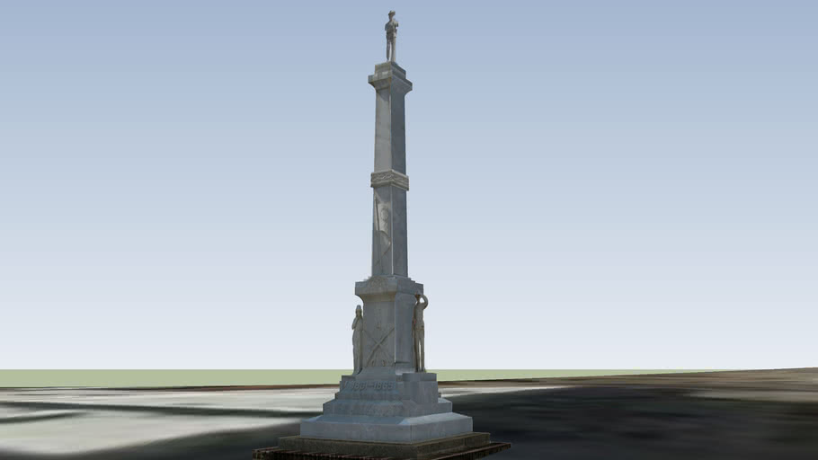 Forrest County Confederate Monument | 3D Warehouse