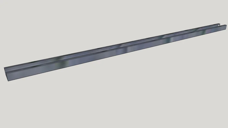 McMaster Carr Extra LowProfile Strut Channel 18 inch 3D Warehouse