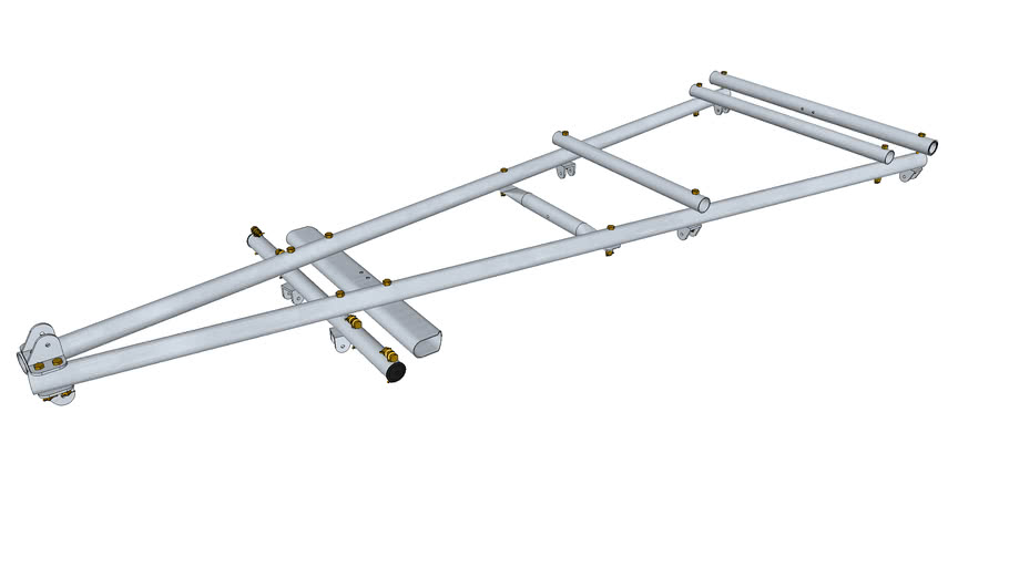 GOAT4 ULTRALIGHT GLIDER PLAN SHEETS G4N1 NOSE SECTION TOP FRAME 3D