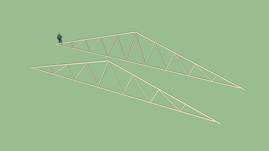 Triple and Quad Fink Trusses | 3D Warehouse