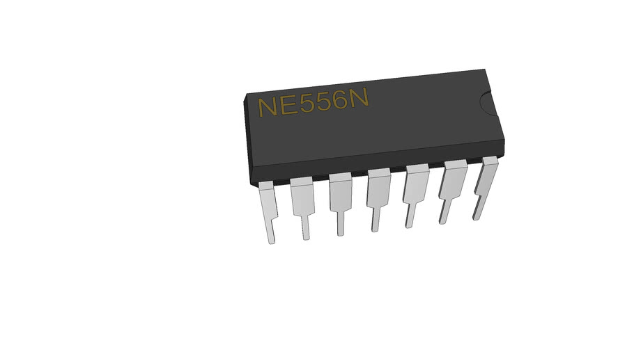 NE556N timer chip | 3D Warehouse