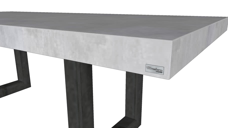 Zen Concrete Dining Table 3D Warehouse