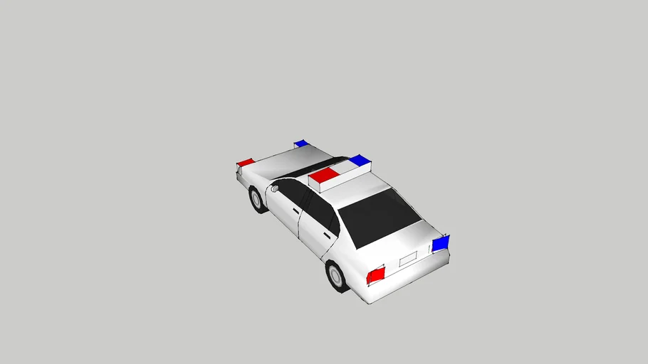 police car | 3D Warehouse