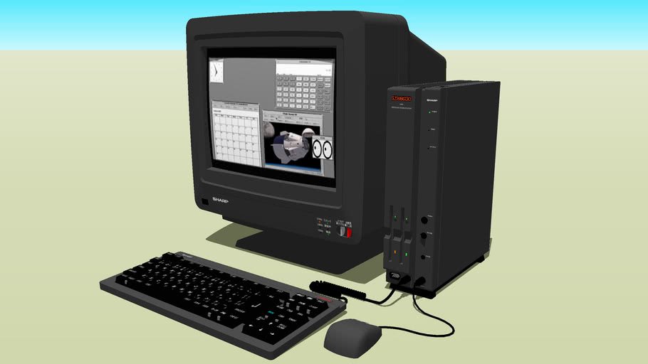 SHARP Personal Computer X68030 compact (1993:Japan) | 3D Warehouse