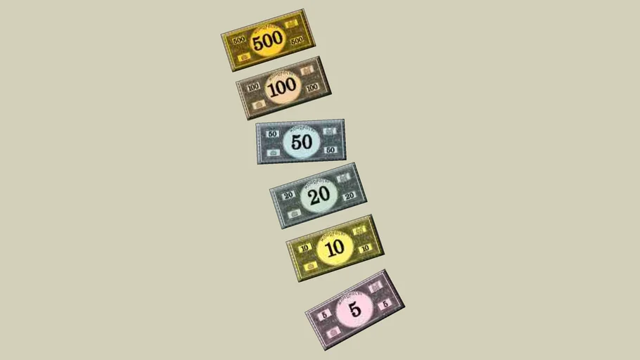 Monopoly Money 3D Warehouse