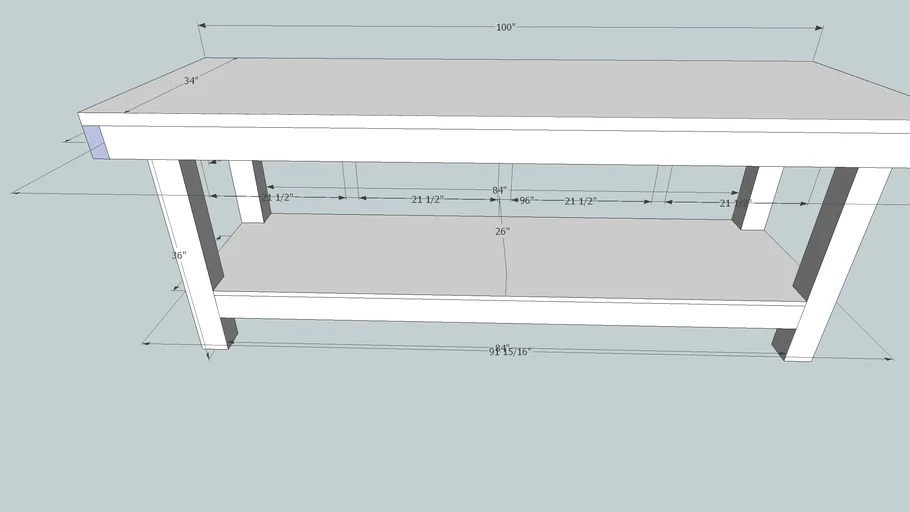 Wood Workbench | 3D Warehouse