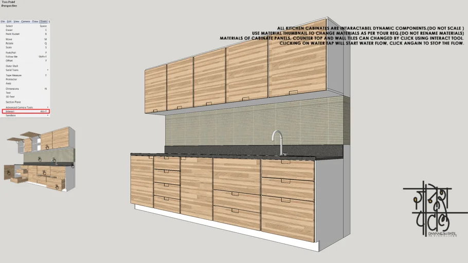 KITCHEN CABINET#INTRACTABLE COMPONENT#DYNAMIC COMPONENTS#