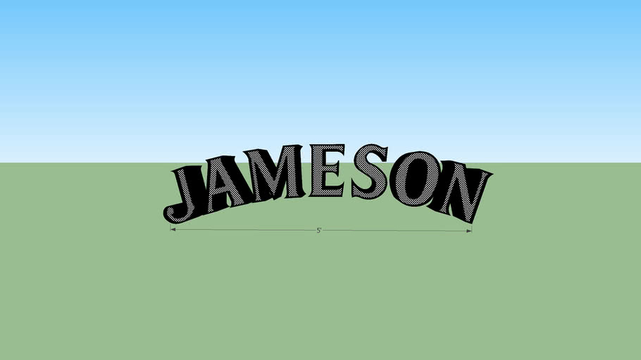 Jameson Light Up Sign 3D Warehouse