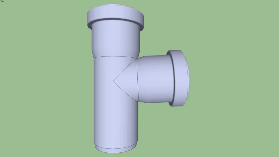 112400 Тройник 50/50/87 (Ostendorf) | 3D Warehouse