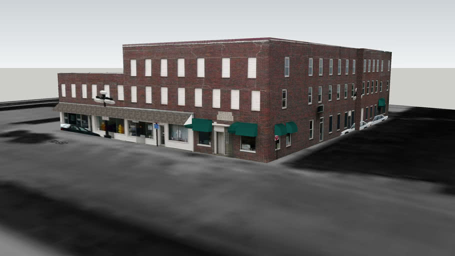 Hotel Saylor Building, Harlan, Iowa 3D Warehouse