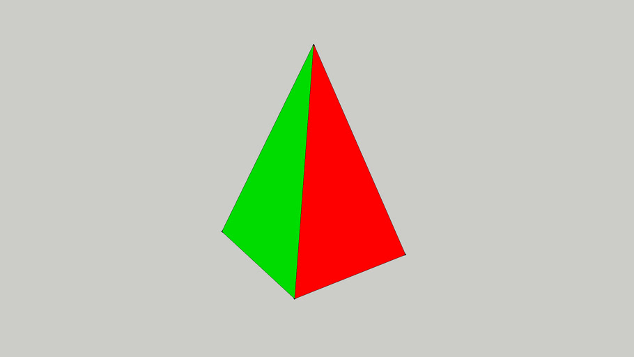 Solid square pyramid