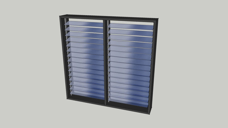 Jalousie 2 panel 3D Warehouse