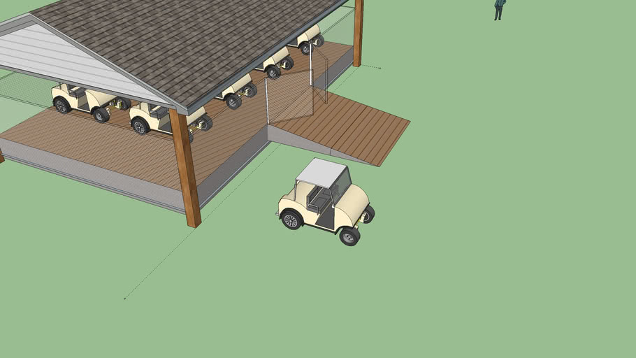 Golf Cart Shed 3D Warehouse