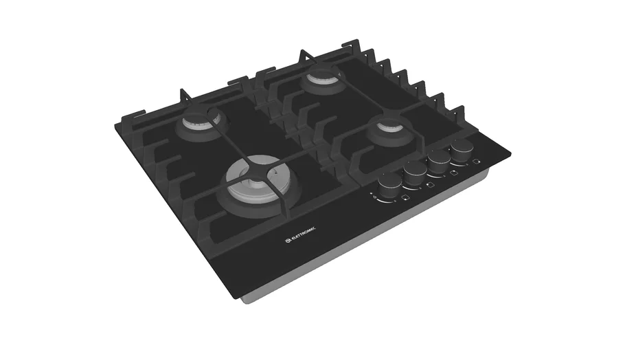 COOKTOP VETRO 60cm 3D Warehouse