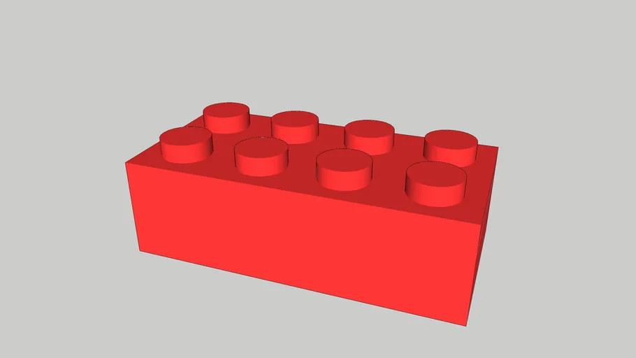 Lego Block Red 