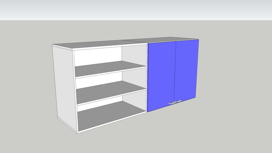 Lab Furniture, Wall Mounted Cupboard & Shelves, RH Cupboard 3D Warehouse