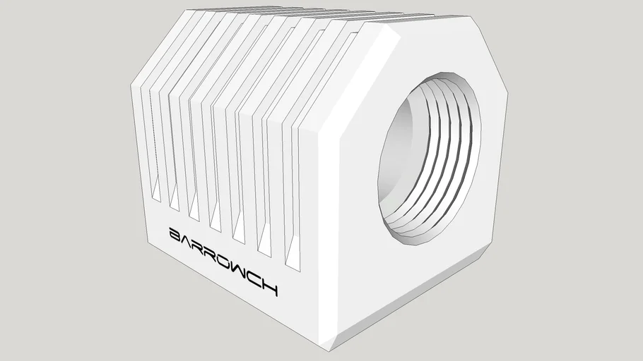 Barrowch FBB3T-V1 Cubical 3-Way Adaptador Branco