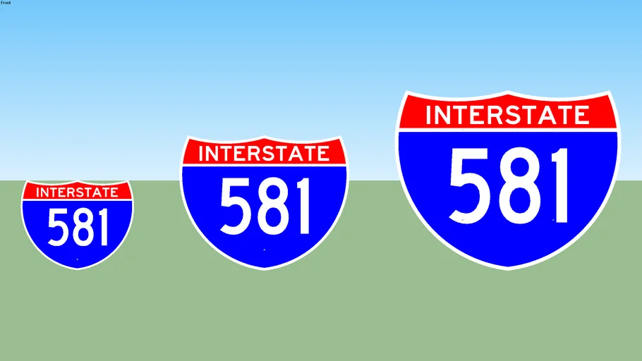Interstate 581 Sign | 3D Warehouse