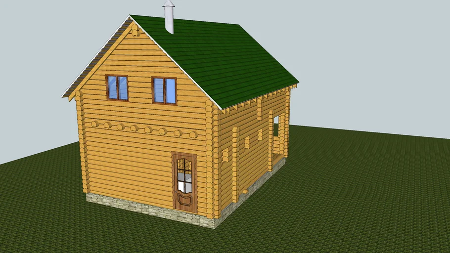 Как сделать проект бани в sketchup