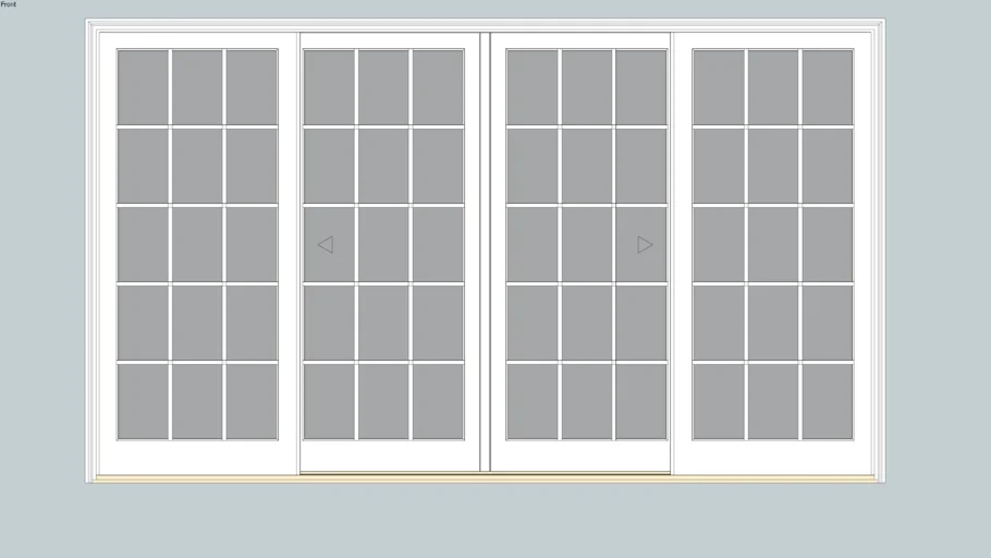 Marvin Elevate Sliding French Door 4 Panel