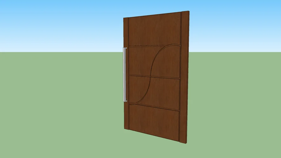 Door wood minimalist