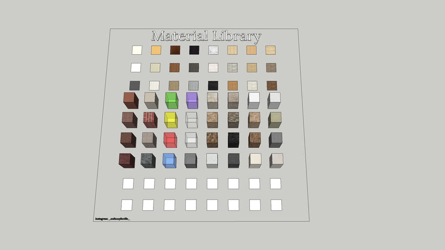 google sketchup material library