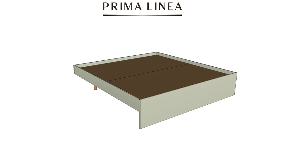 Base Cama Estofada 195cm Prima Linea | 3D Warehouse
