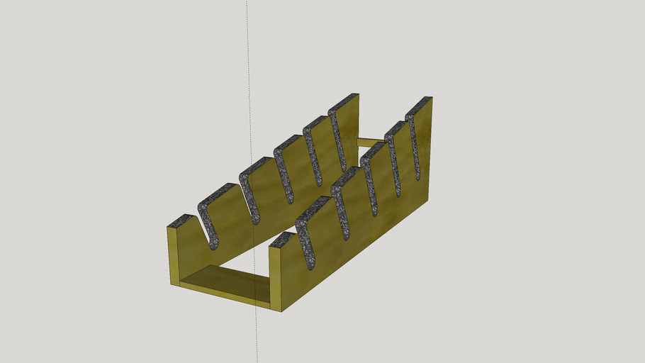 Skateboard rack mockup 3D Warehouse