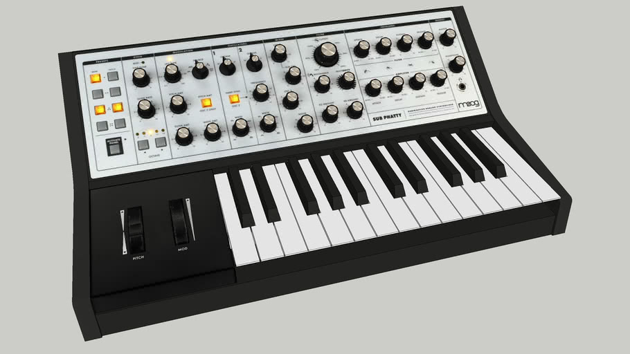 Moog Sub Phatty | 3D Warehouse