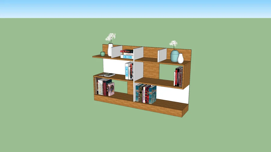 BOOK SHELF MODERN 3D Warehouse