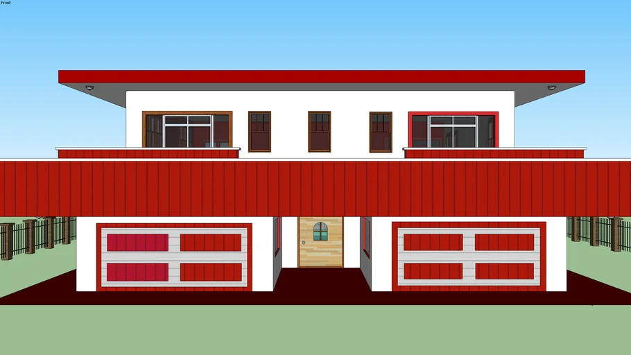 2-story, 2 car garage | 3D Warehouse