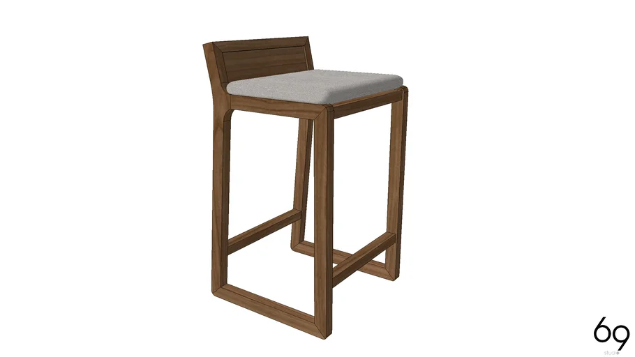 bar stool for conversion to lower version 3D Warehouse