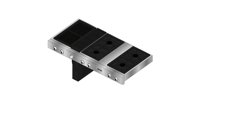 JGD8348CDP 48' ProStyle Modular Gas Downdraft Cooktop 3D Warehouse