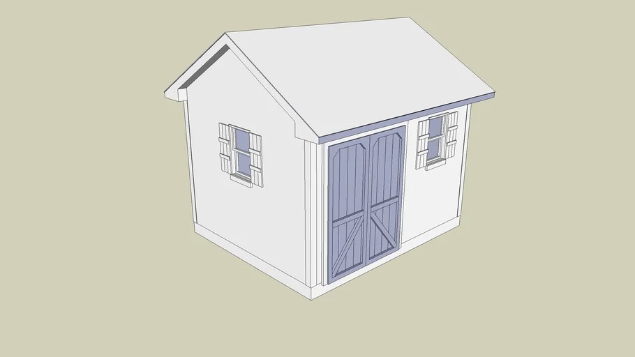 shed 10x12 | 3D Warehouse