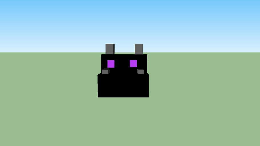 minecraft ender dragon head